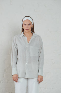 Rocha Striped Linen - Offwhite/Black Combo