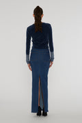 Stretchy Maxi Skirt - Orion Blue