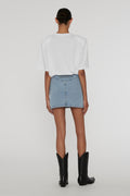 Denim Laced Minikjol - Light Blue Denim