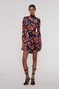 Velvet Mini Ls Dress - Dark Dahlia + Tap Shoe Comb.