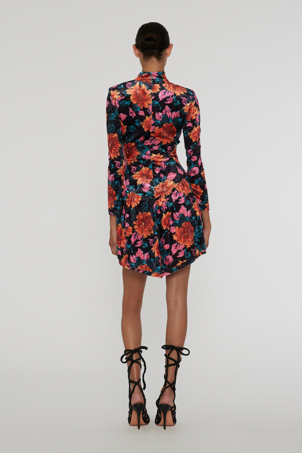 Velvet Mini Ls Dress - Dark Dahlia + Tap Shoe Comb.