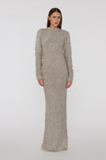 Glitter Knit Maxi Dress - Rich Gold Comb.