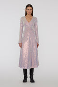 Sequin Midi Dress - Sachet Pink