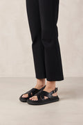 Trunca Leather Sandals - Black
