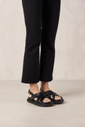 Trunca Leather Sandals - Black