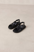 Trunca Leather Sandals - Black