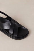 Trunca Leather Sandals - Black
