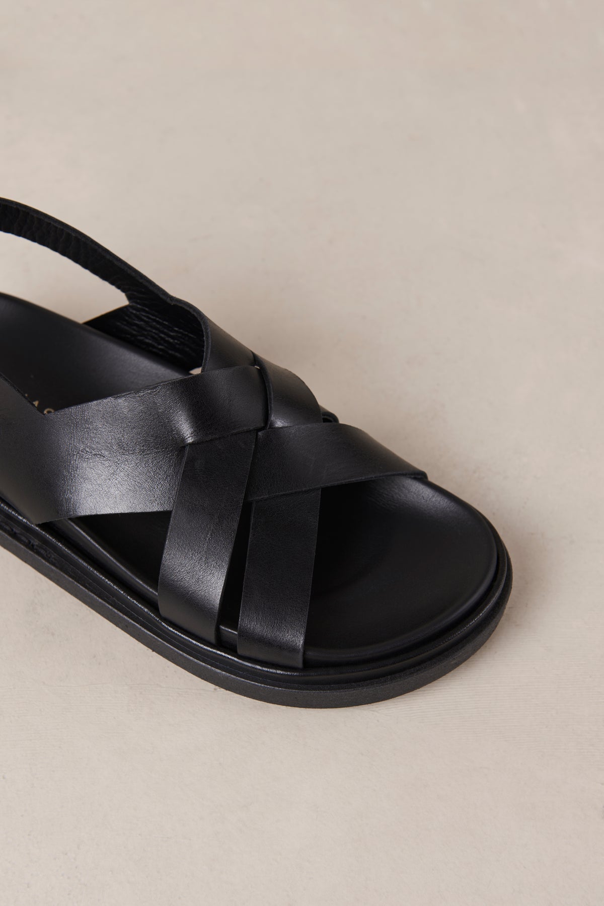 Trunca Leather Sandals - Black