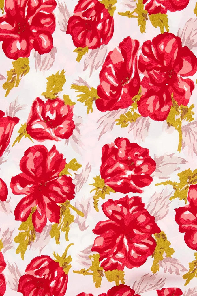 Bellavista Midi Dress - Isadora Floral Red
