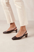 Lindy Leather Pumps - Coffee Brown