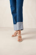 Kendra Leather Sandals - Cream