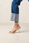 Kendra Leather Sandals - Cream