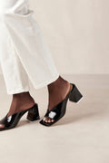 Tasha Leather Sandals - Black
