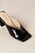 Tasha Leather Sandals - Black