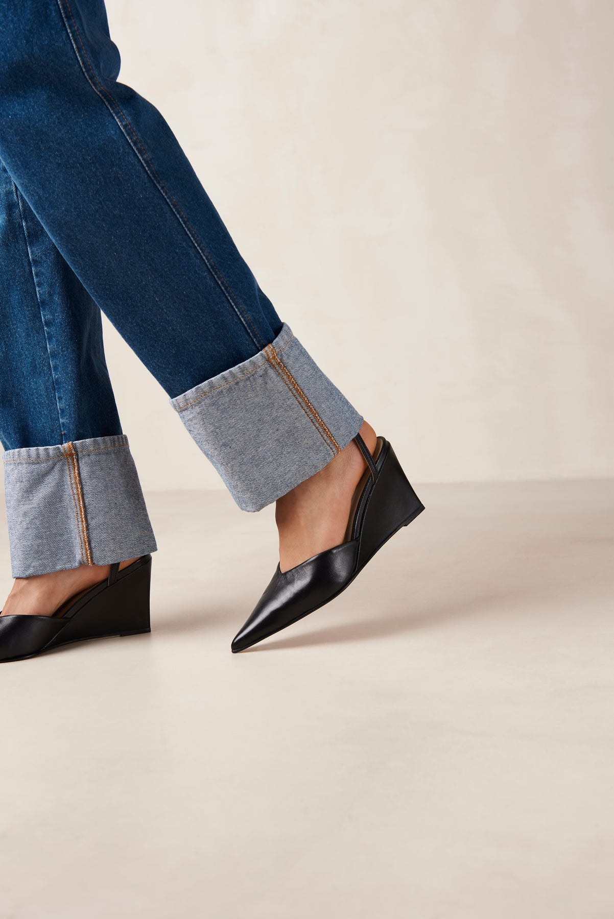 Polly Leather Pumps - Black