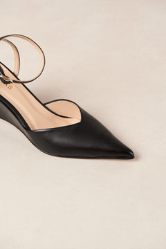 Polly Leather Pumps - Black