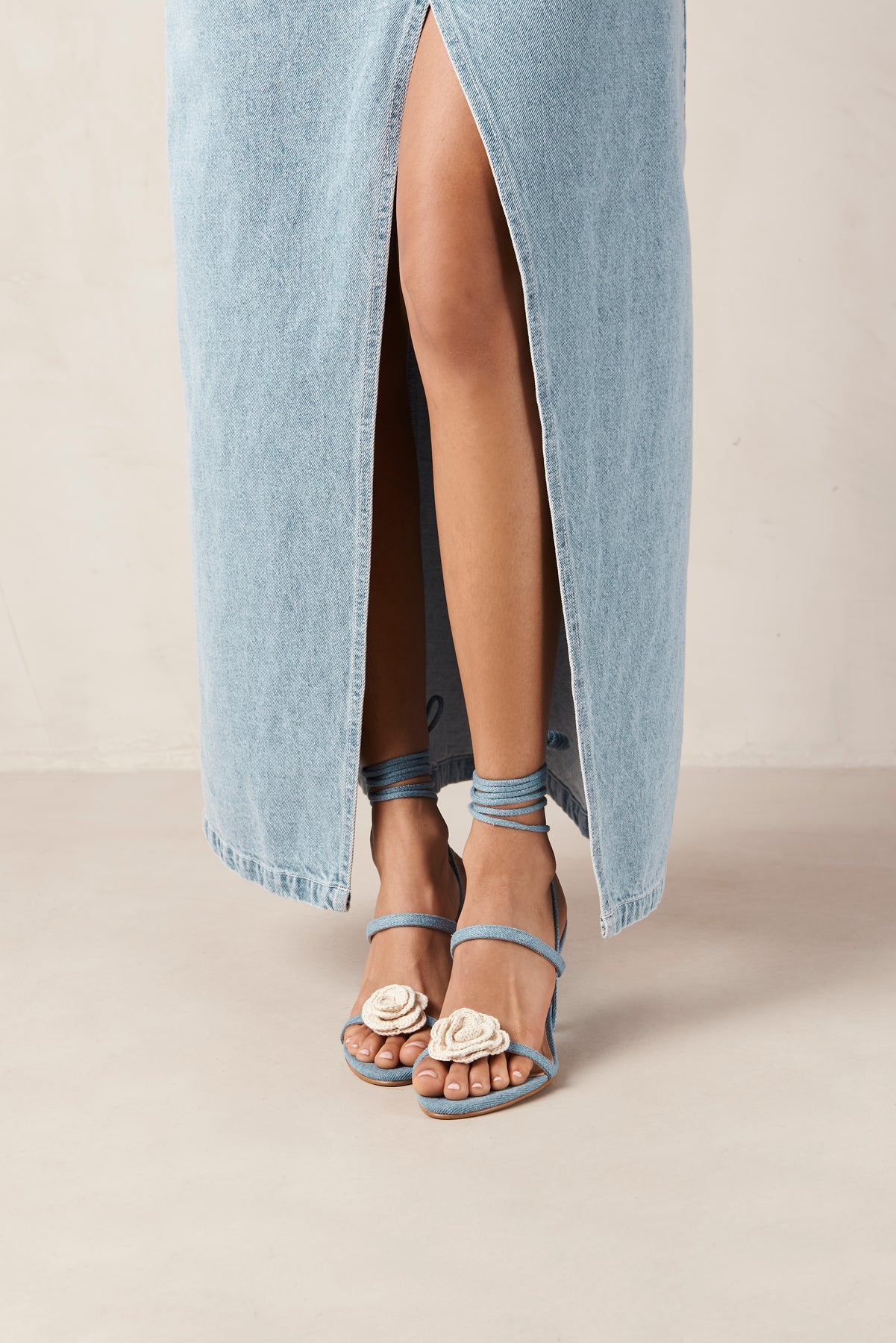 Kendra Denim Sandals - Bloom Denim Blue