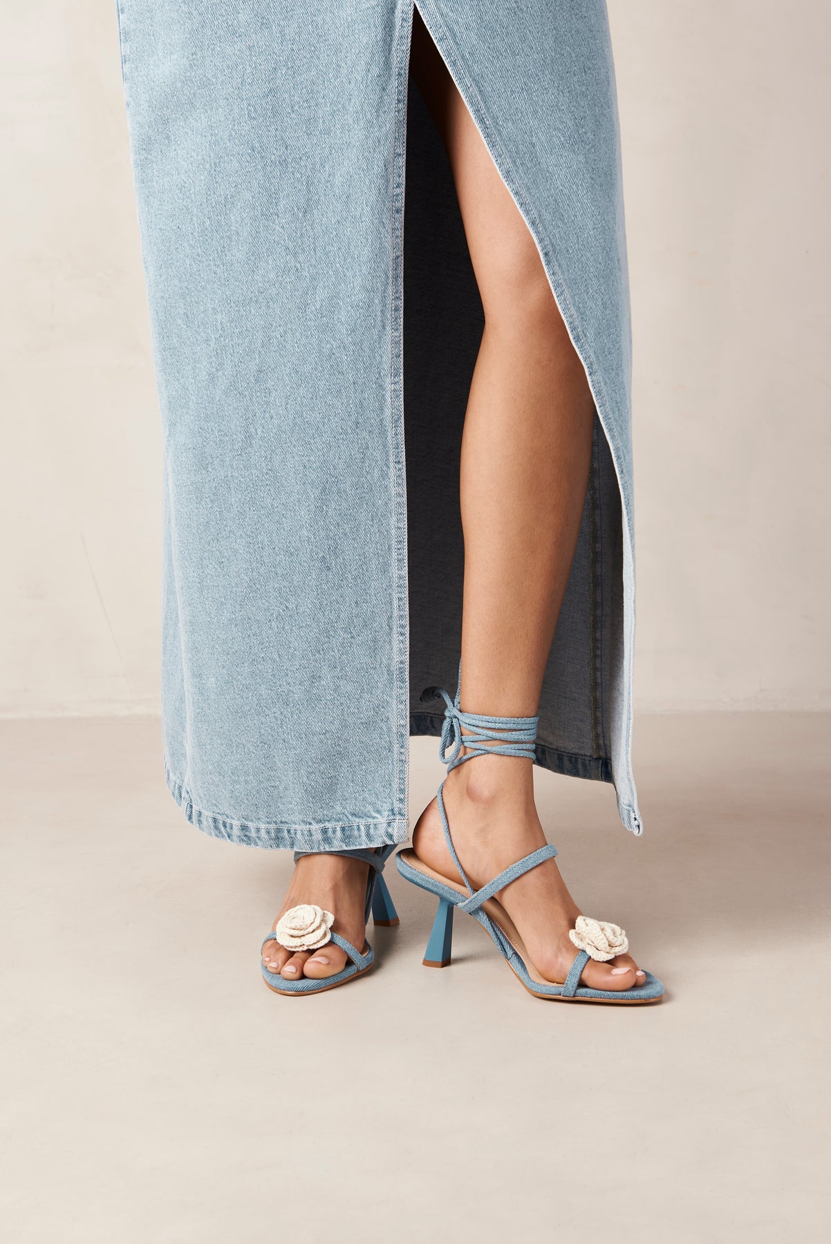 Kendra Denim Sandals - Bloom Denim Blue