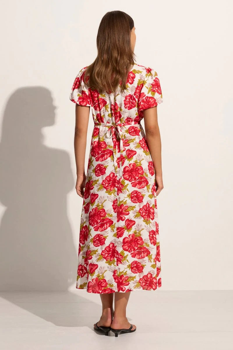 Bellavista Midi Dress - Isadora Floral Red