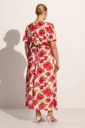 Bellavista Midi Dress - Isadora Floral Red