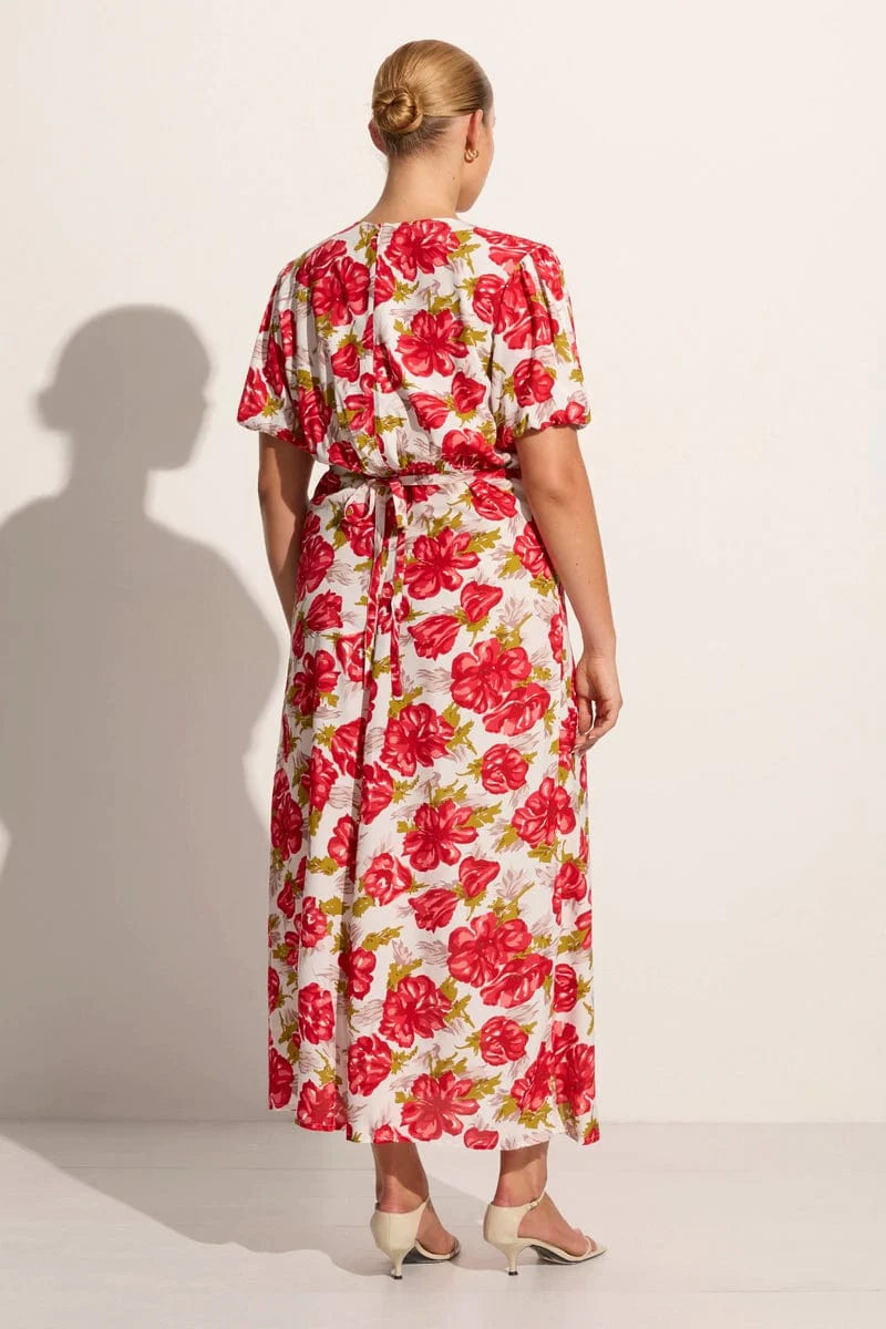 Bellavista Midi Dress - Isadora Floral Red