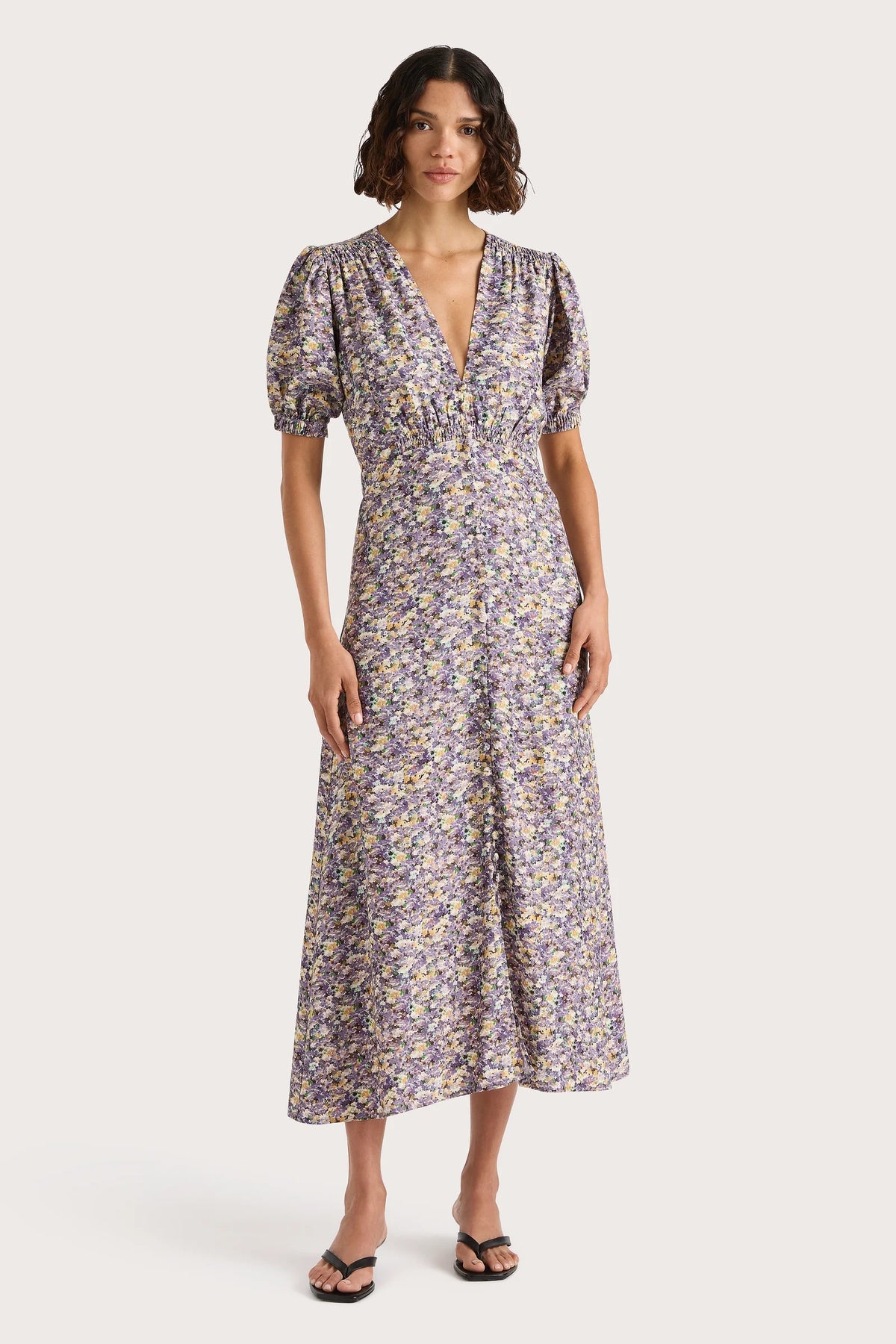 Bellavista Midiklänning - Valerie Floral - Lila