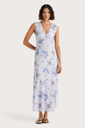 Josephine Maxi Dress - Leona Floral - Lilac
