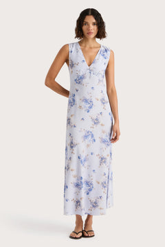 Josephine Maxi Dress - Leona Floral - Lilac
