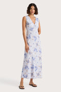 Josephine Maxi Dress - Leona Floral - Lilac