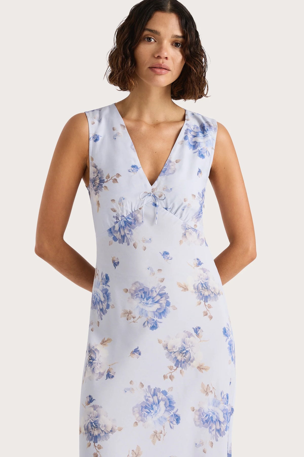 Josephine Maxi Dress - Leona Floral - Lilac