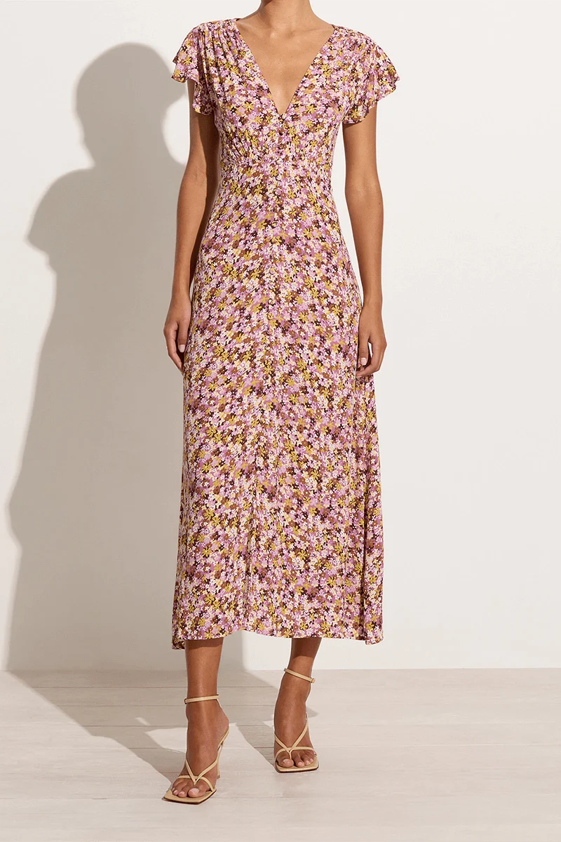 Magdelena Midi Dress - Cala Nika Floral