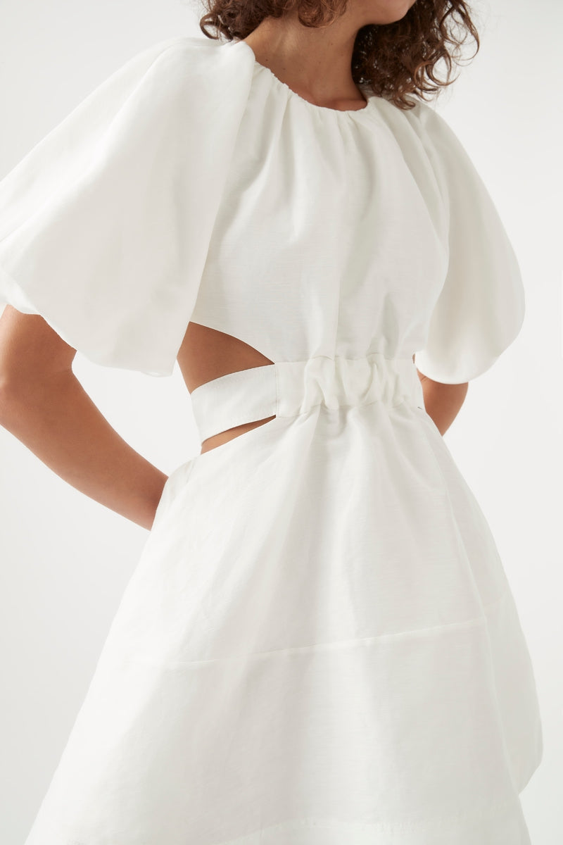 Mimosa Cut Out Mini Dress - Ivory
