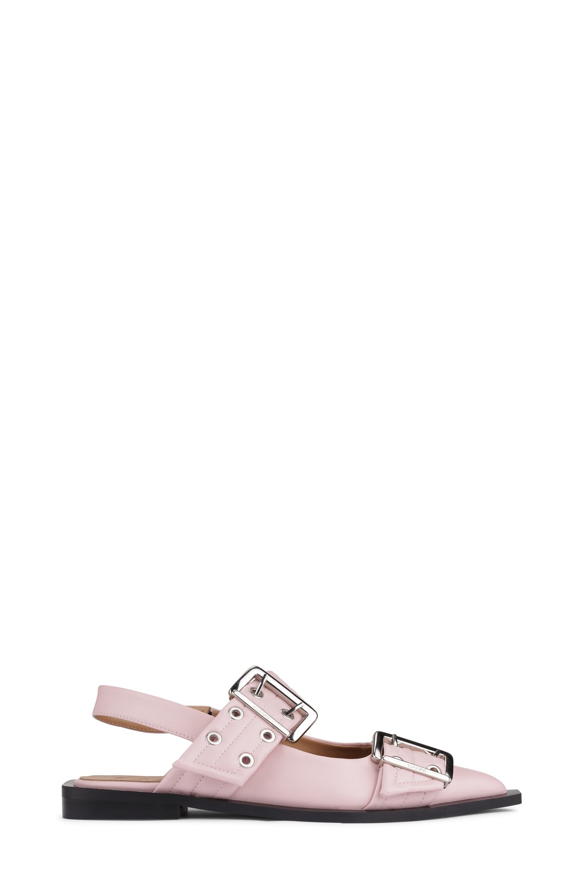 Feminine Buckle Ballerina - Chalk Pink