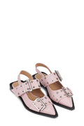 Feminine Buckle Ballerina - Chalk Pink