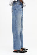 Feminine Buckle Ballerina Naplack - Svart