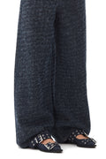 Feminine Buckle Ballerina Denim - Dark Navy