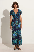 Reis Midi Dress - Escala Floral/Navy