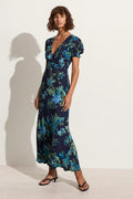 Reis Midi Dress - Escala Floral/Navy