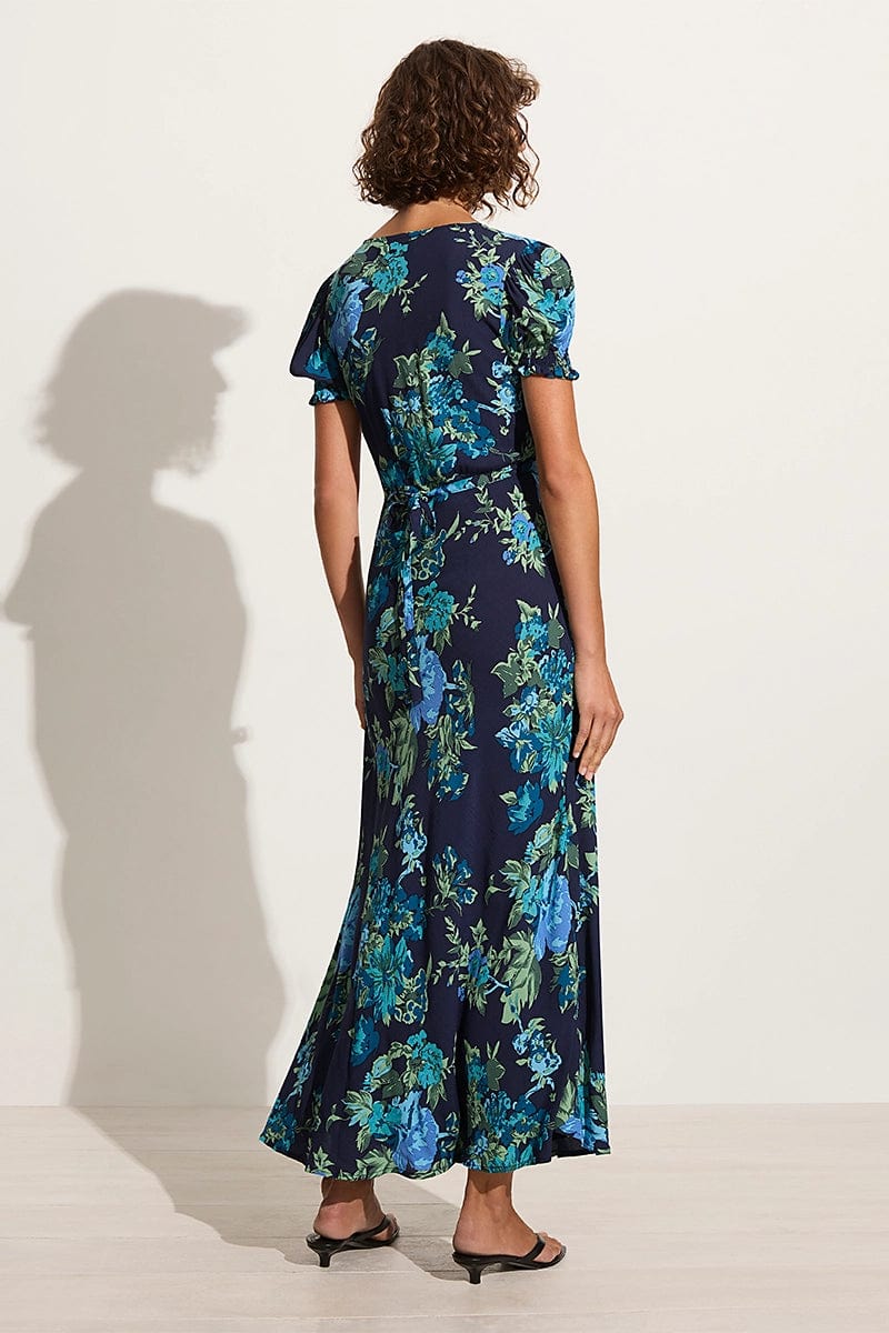 Reis Midi Dress - Escala Floral/Navy