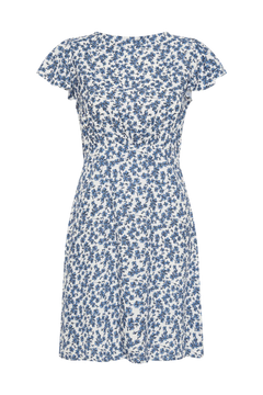 Valras Mini Dress - Leilani Print/Mid Blue