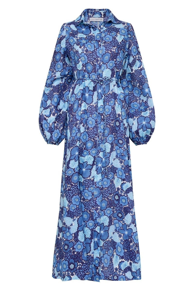 Los Cinco Maxiklänning - La Mira Floral Blue