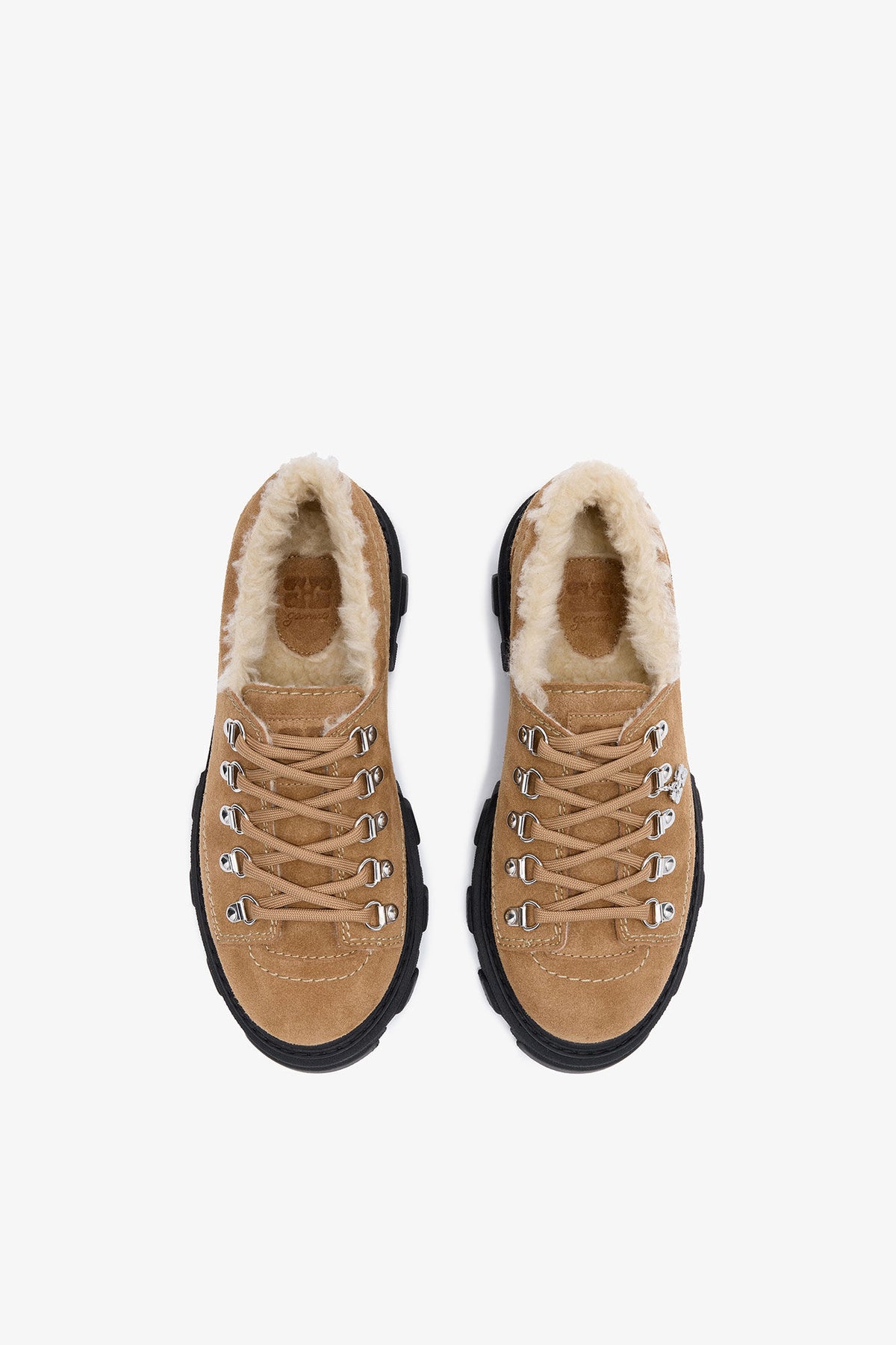 Cleated Derbies Suede - Cognac