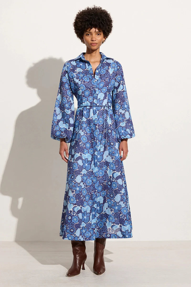 Los Cinco Maxiklänning - La Mira Floral Blue