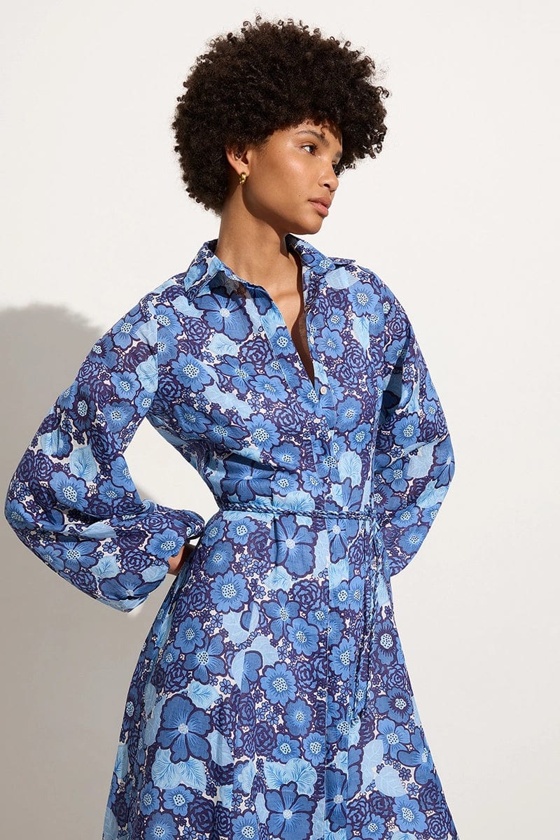 Los Cinco Maxiklänning - La Mira Floral Blue