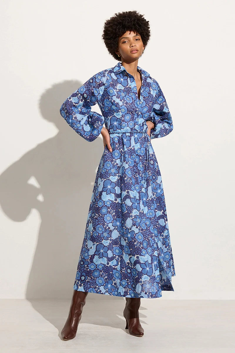 Los Cinco Maxiklänning - La Mira Floral Blue