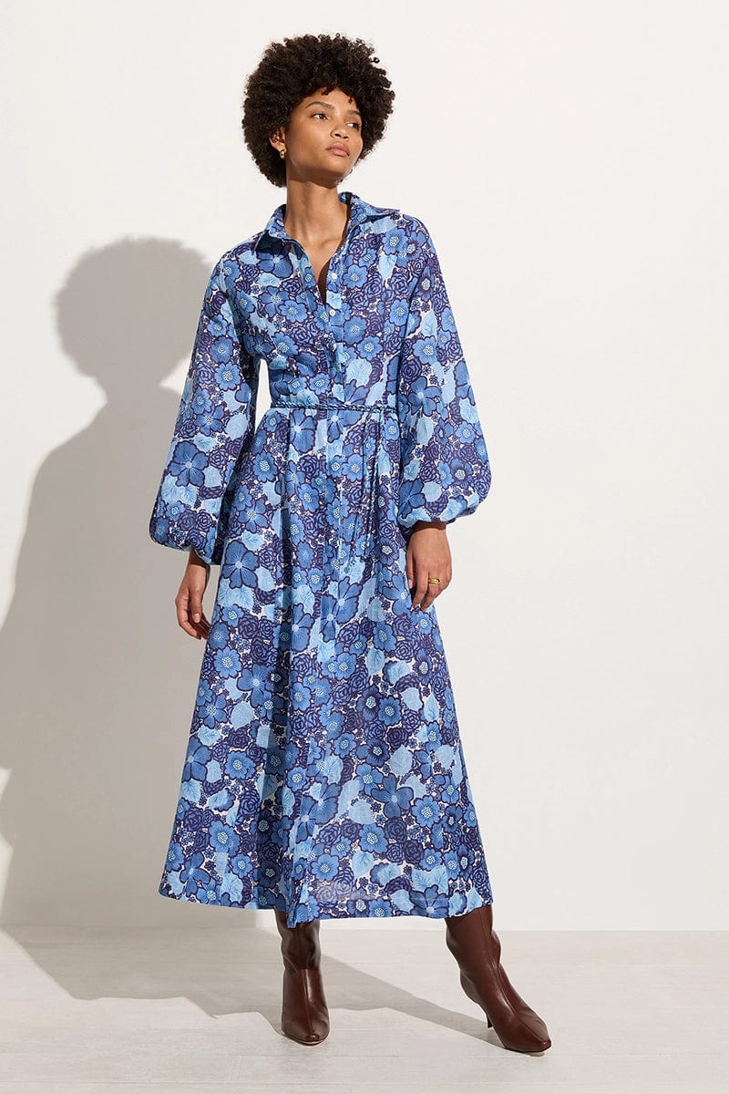Los Cinco Maxiklänning - La Mira Floral Blue