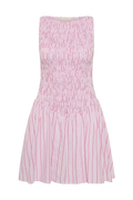 Martina Mini Dress - Fiori Stripe Palazzo