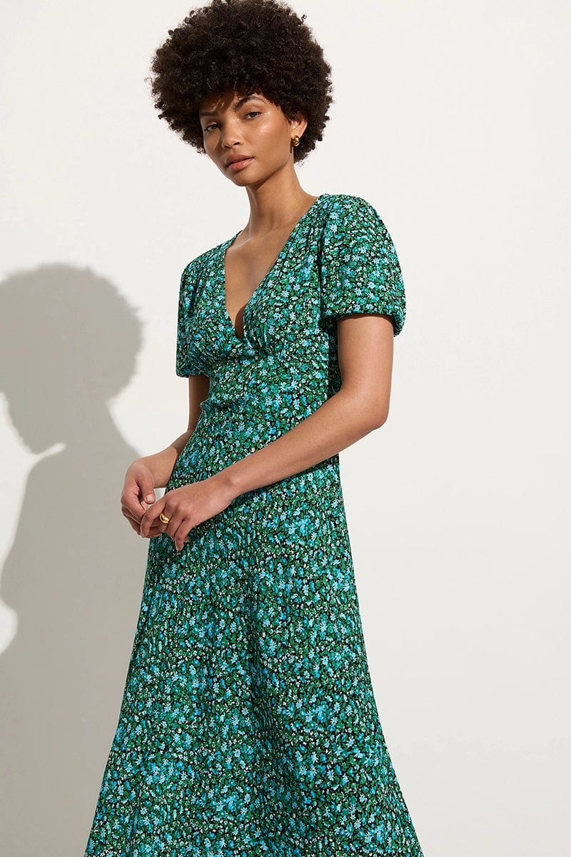 Las Mayas Midi Dress - Marilla Floral