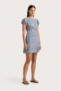 Valras Miniklänning - Leilani Print/Mid Blue