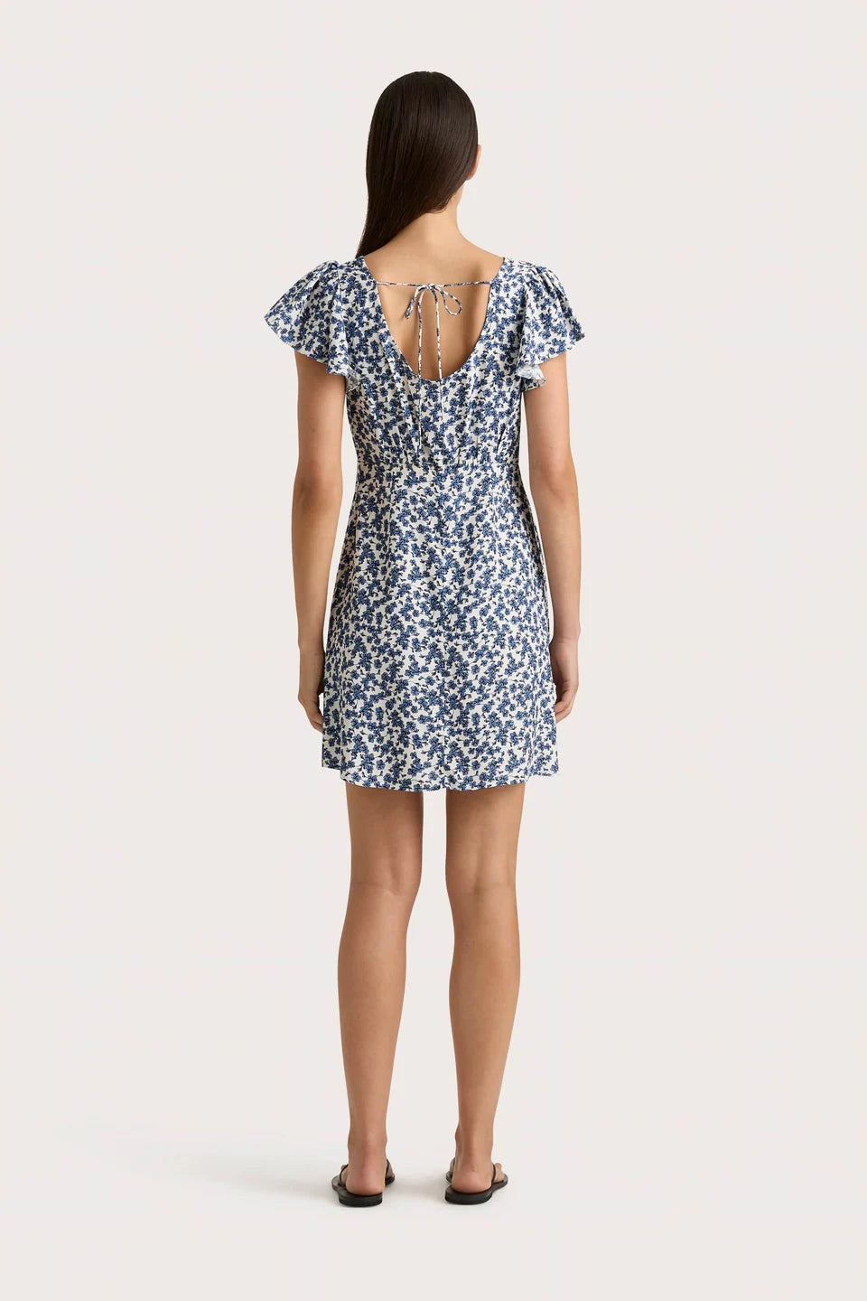 Valras Miniklänning - Leilani Print/Mid Blue